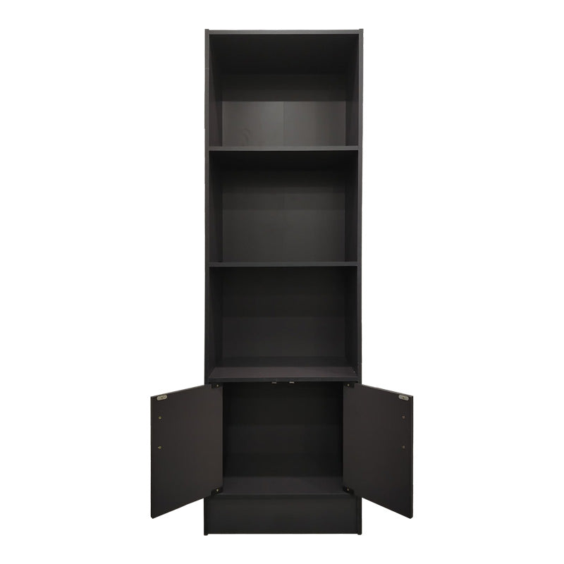 Βιβλιοθήκη Tekaro  σε ανθρακί απόχρωση 57x33x180εκ - Pakobazaar