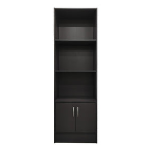 Βιβλιοθήκη Tekaro  σε ανθρακί απόχρωση 57x33x180εκ - Pakobazaar