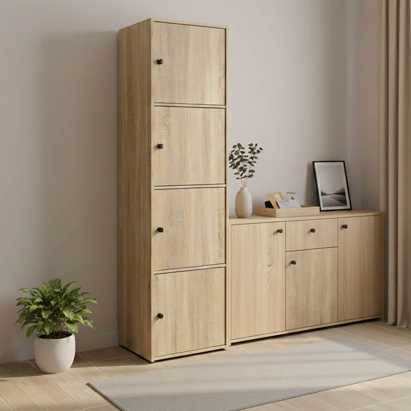 Ντουλάπι-στήλη Gabino  σε sonoma απόχρωση 40x39x158εκ - Pakobazaar