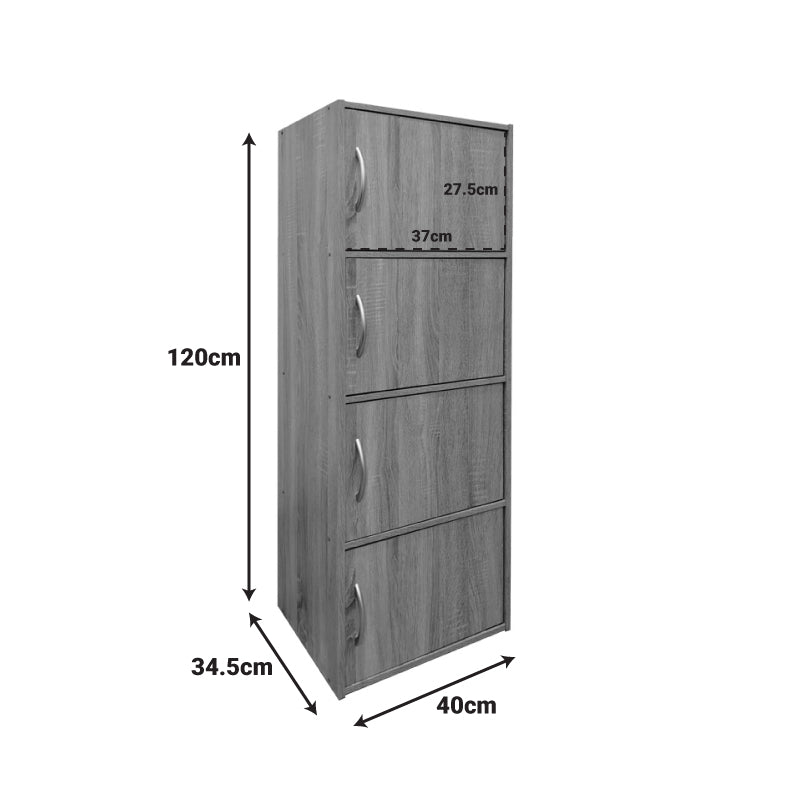 Ντουλάπι-στήλη Soline  σε sonoma απόχρωση 40x34.5x120εκ - Pakobazaar