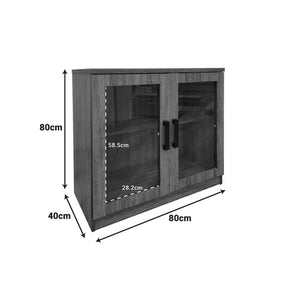Παπουτσοθήκη-ντουλάπι Sapato  σε oak απόχρωση 80x40x80εκ - Pakobazaar
