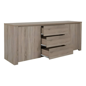 Μπουφές Kalya  σε sonoma απόχρωση 220x49x89.5εκ - Pakobazaar