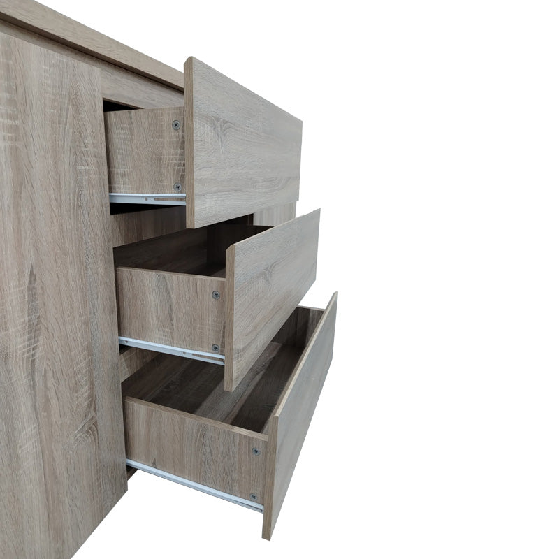 Μπουφές Kalya  σε sonoma απόχρωση 220x49x89.5εκ - Pakobazaar
