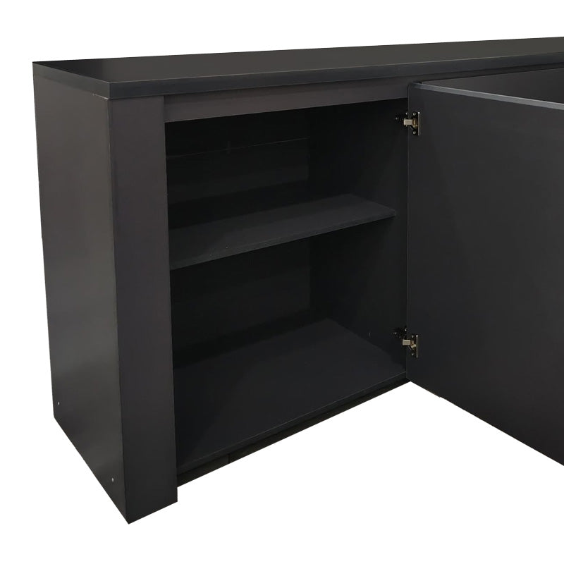 Μπουφές Kalya  σε ανθρακί απόχρωση 220x49x89.5εκ - Pakobazaar