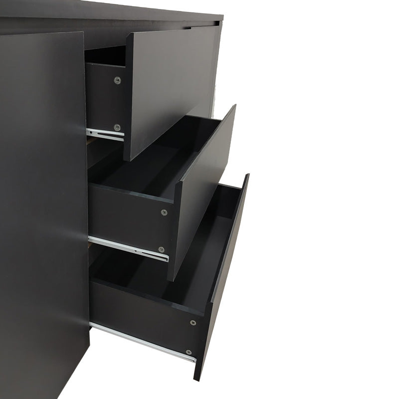 Μπουφές Kalya  σε ανθρακί απόχρωση 220x49x89.5εκ - Pakobazaar