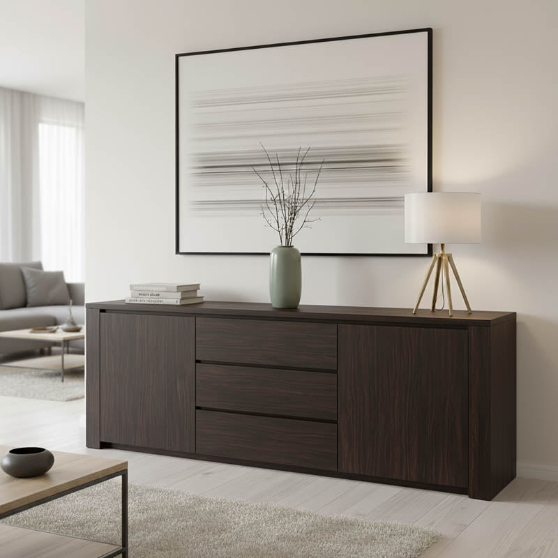 Μπουφές Kalya  σε wenge απόχρωση 220x49x89.5εκ - Pakobazaar