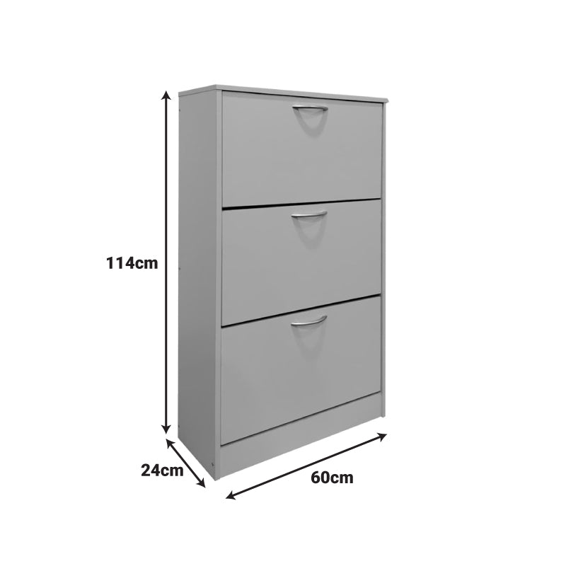 Παπουτσοθήκη Savaz  σε λευκή απόχρωση 60x24x114εκ - Pakobazaar
