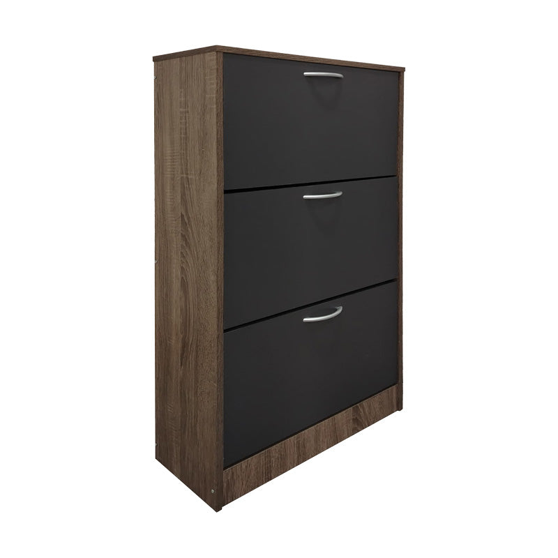 Παπουτσοθήκη Savaz  σε oak-ανθρακί απόχρωση 60x24x114εκ - Pakobazaar
