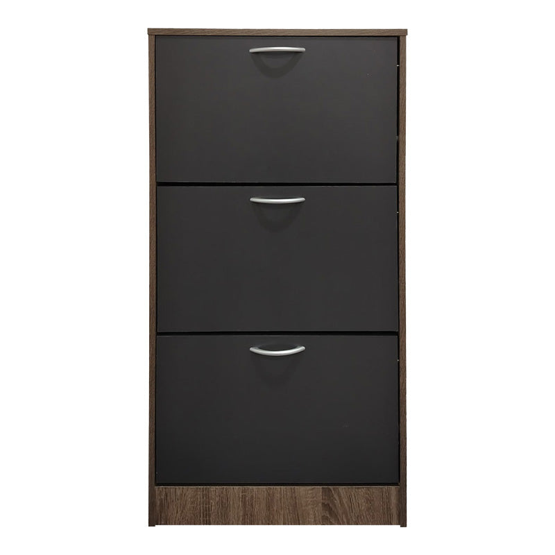 Παπουτσοθήκη Savaz  σε oak-ανθρακί απόχρωση 60x24x114εκ - Pakobazaar