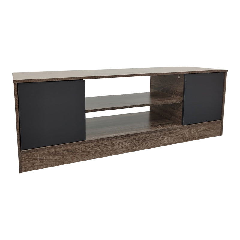Έπιπλο τηλεόρασης Sasa  σε oak-ανθρακί απόχρωση 120x35x41.5εκ