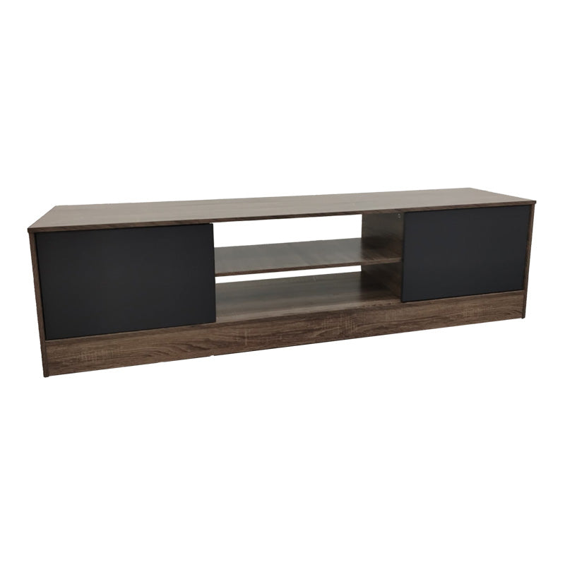 Έπιπλο τηλεόρασης Sasa  σε oak-ανθρακί απόχρωση 150x35x41.5εκ - Pakobazaar