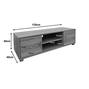 Έπιπλο τηλεόρασης Serank  σε sonoma απόχρωση 120x40x40εκ - Pakobazaar