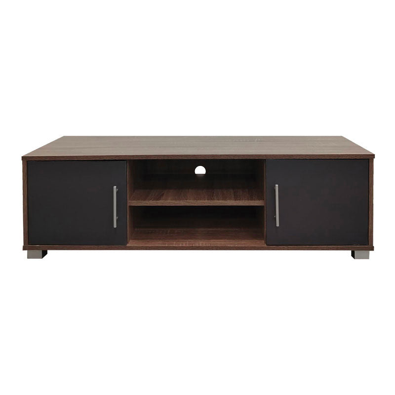 Έπιπλο τηλεόρασης Serank  σε oak-ανθρακί απόχρωση 120x40x40εκ - Pakobazaar