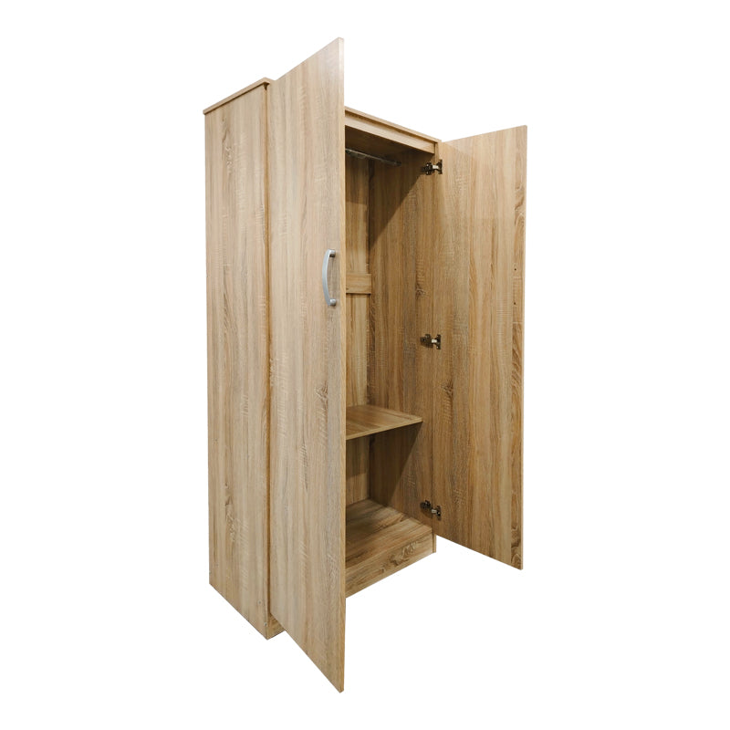 Ντουλάπα δίφυλλη Athos  σε Sonoma απόχρωση 80x42x180εκ