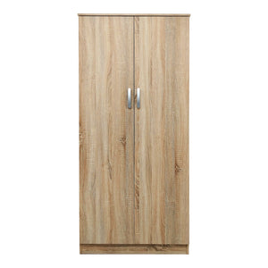 Ντουλάπα δίφυλλη Athos  σε Sonoma απόχρωση 80x42x180εκ - Pakobazaar