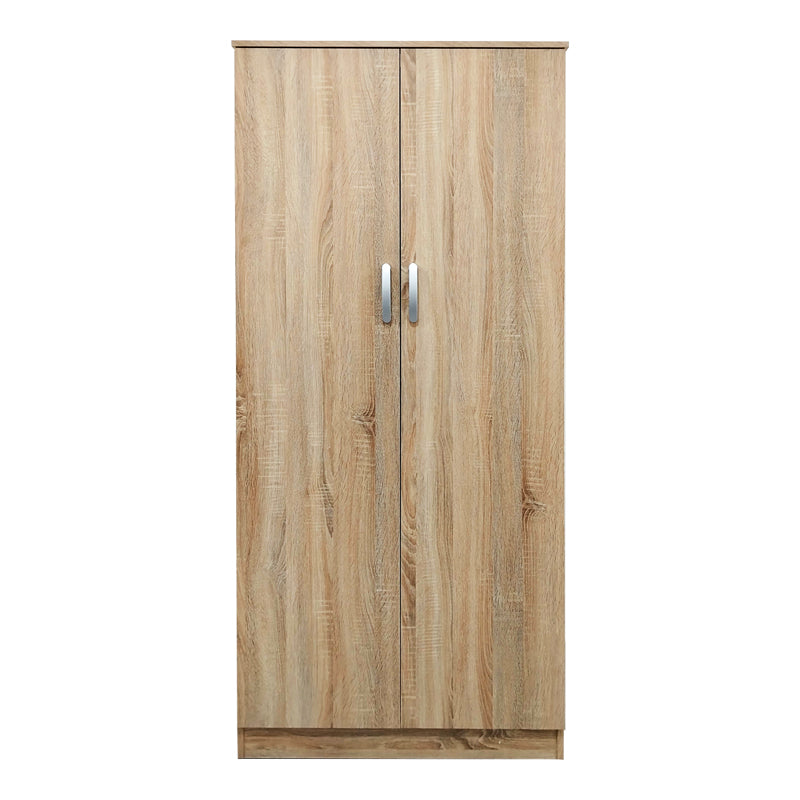 Ντουλάπα δίφυλλη Athos  σε Sonoma απόχρωση 80x42x180εκ - Pakobazaar
