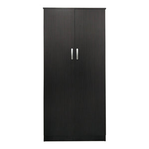 Ντουλάπα δίφυλλη Athos  σε wenge απόχρωση 80x42x180εκ - Pakobazaar