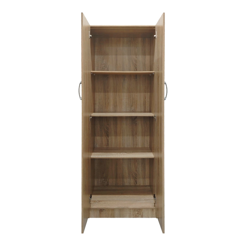 Ντουλάπα δίφυλλη Athos  σε sonoma απόχρωση 60x42x180εκ - Pakobazaar