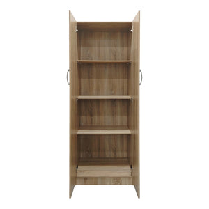 Ντουλάπα δίφυλλη Athos  σε sonoma απόχρωση 60x42x180εκ - Pakobazaar
