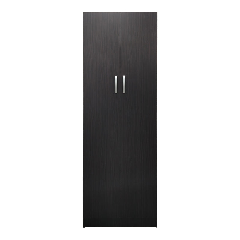Ντουλάπα δίφυλλη Athos  σε wenge απόχρωση 60x42x180εκ - Pakobazaar