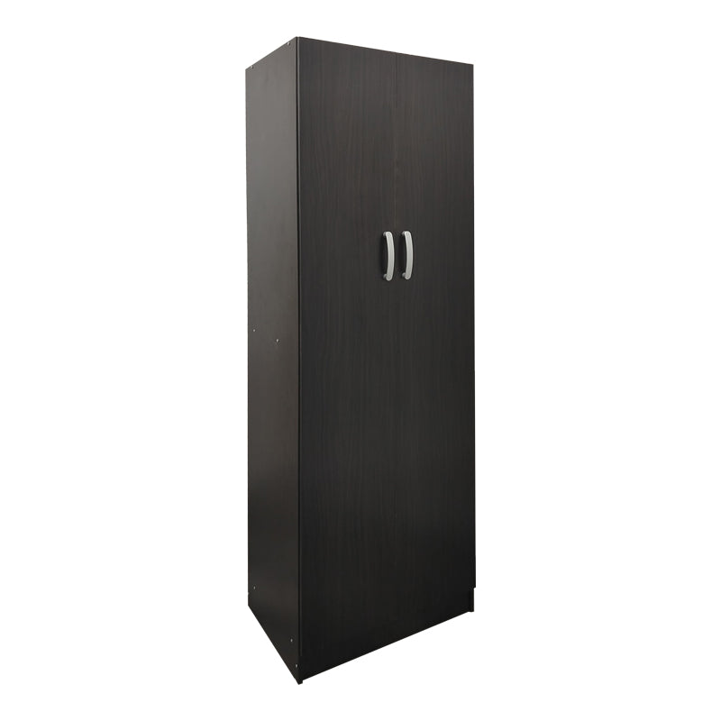 Ντουλάπα δίφυλλη Athos  σε wenge απόχρωση 60x42x180εκ - Pakobazaar