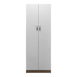 Ντουλάπα δίφυλλη Athos  σε sonoma-λευκή απόχρωση 60x42x180εκ - Pakobazaar