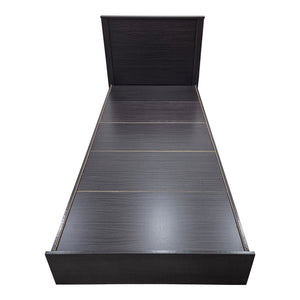 Κρεβάτι Athos  σε wenge απόχρωση 90x190εκ - Pakobazaar
