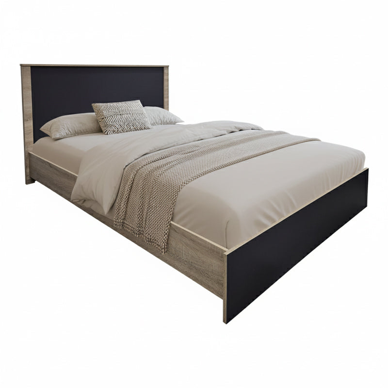 Κρεβάτι Athos  σε sonoma-ανθρακί απόχρωση 140x200εκ - Pakobazaar