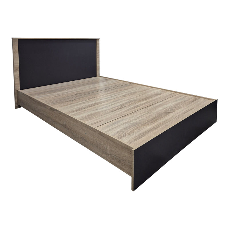 Κρεβάτι Athos  σε sonoma-ανθρακί απόχρωση 140x200εκ - Pakobazaar