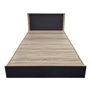 Κρεβάτι Athos  σε sonoma-ανθρακί απόχρωση 140x200εκ - Pakobazaar