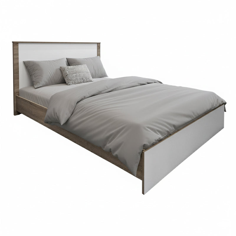 Κρεβάτι Athos  σε sonoma-λευκή απόχρωση 140x200εκ - Pakobazaar