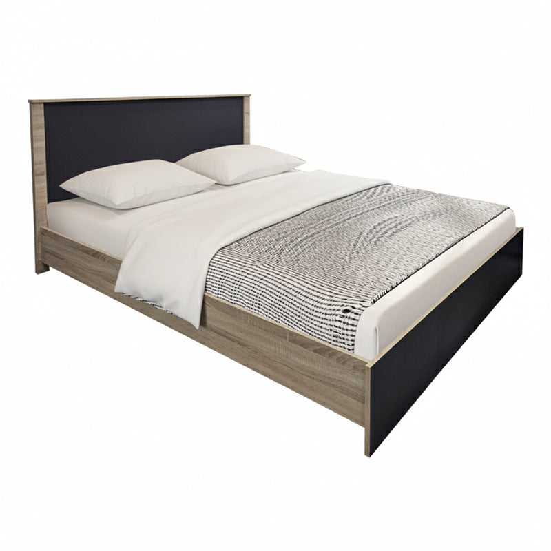 Κρεβάτι Athos  σε sonoma-ανθρακί απόχρωση 160x200εκ - Pakobazaar