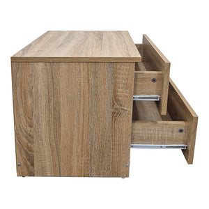 Κομοδίνο Athos  σε sonoma απόχρωση 48x40x41.5εκ - Pakobazaar