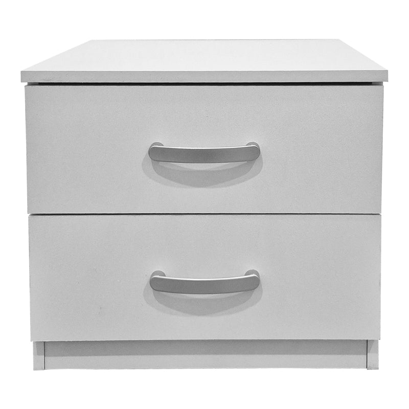 Κομοδίνο Athos  σε λευκή απόχρωση 48x40x41.5εκ - Pakobazaar