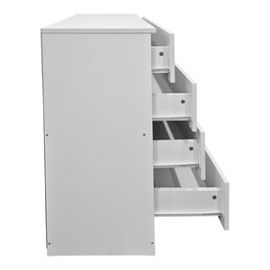 Συρταριέρα Athos  σε λευκή απόχρωση 80x40x79εκ - Pakobazaar