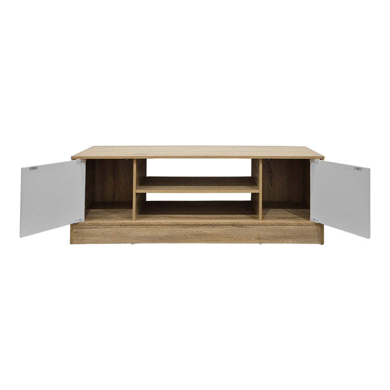 Έπιπλο τηλεόρασης Sasa  sonoma-λευκό 120x35x41.5εκ - Pakobazaar