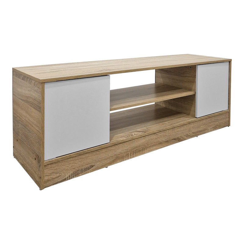 Έπιπλο τηλεόρασης Sasa  sonoma-λευκό 120x35x41.5εκ - Pakobazaar