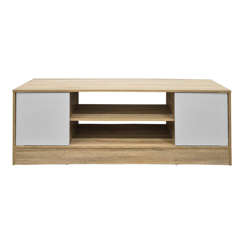 Έπιπλο τηλεόρασης Sasa  sonoma-λευκό 120x35x41.5εκ - Pakobazaar