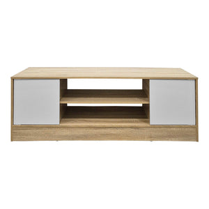 Έπιπλο τηλεόρασης Sasa  sonoma-λευκό 120x35x41.5εκ - Pakobazaar