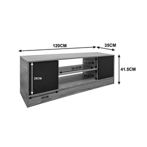 Έπιπλο τηλεόρασης Sasa  sonoma-λευκό 120x35x41.5εκ - Pakobazaar
