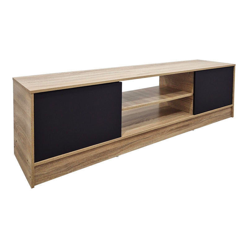 Έπιπλο τηλεόρασης Sasa  sonoma-ανθρακί 150x35x41.5εκ - Pakobazaar