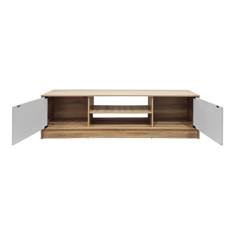 Έπιπλο τηλεόρασης Sasa  sonoma-λευκό 150x35x41.5εκ - Pakobazaar
