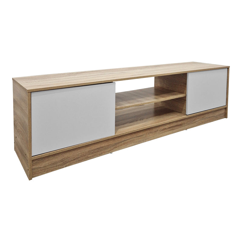 Έπιπλο τηλεόρασης Sasa  sonoma-λευκό 150x35x41.5εκ - Pakobazaar