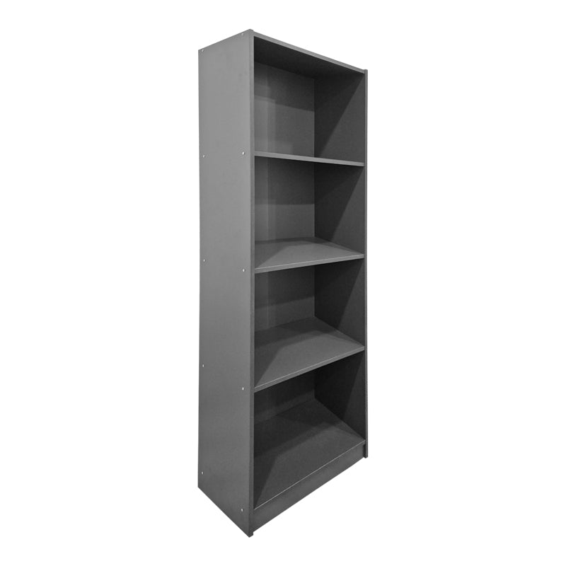 Βιβλιοθήκη Kendy  ανθρακί 60x30x167εκ - Pakobazaar