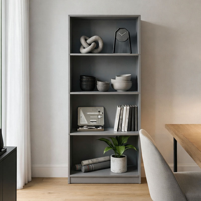 Βιβλιοθήκη Kendy  ανθρακί 60x30x167εκ - Pakobazaar
