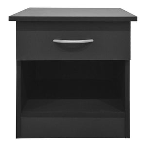 Κομοδίνο Bedy  ανθρακί 40x34x42εκ - Pakobazaar