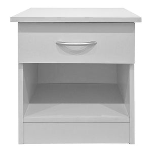 Κομοδίνο Bedy  λευκό 40x34x42εκ - Pakobazaar