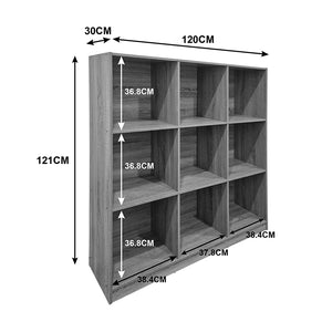 Βιβλιοθήκη Gridea  λευκό 119.5x30x121εκ - Pakobazaar