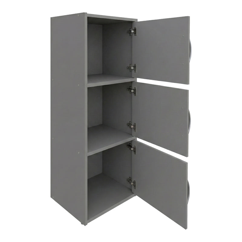 Ντουλάπι-στήλη Soline  ανοιχτό γκρι 40x34.5x90.5εκ - Pakobazaar