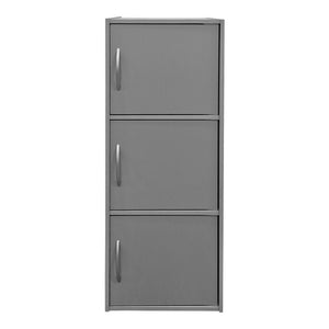 Ντουλάπι-στήλη Soline  ανοιχτό γκρι 40x34.5x90.5εκ - Pakobazaar